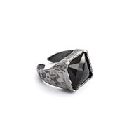 Anello Antracite Uomo Anelli in Argento Agata A05 RE NERO - A05 RE NERO